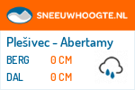 Sneeuwhoogte Plešivec - Abertamy